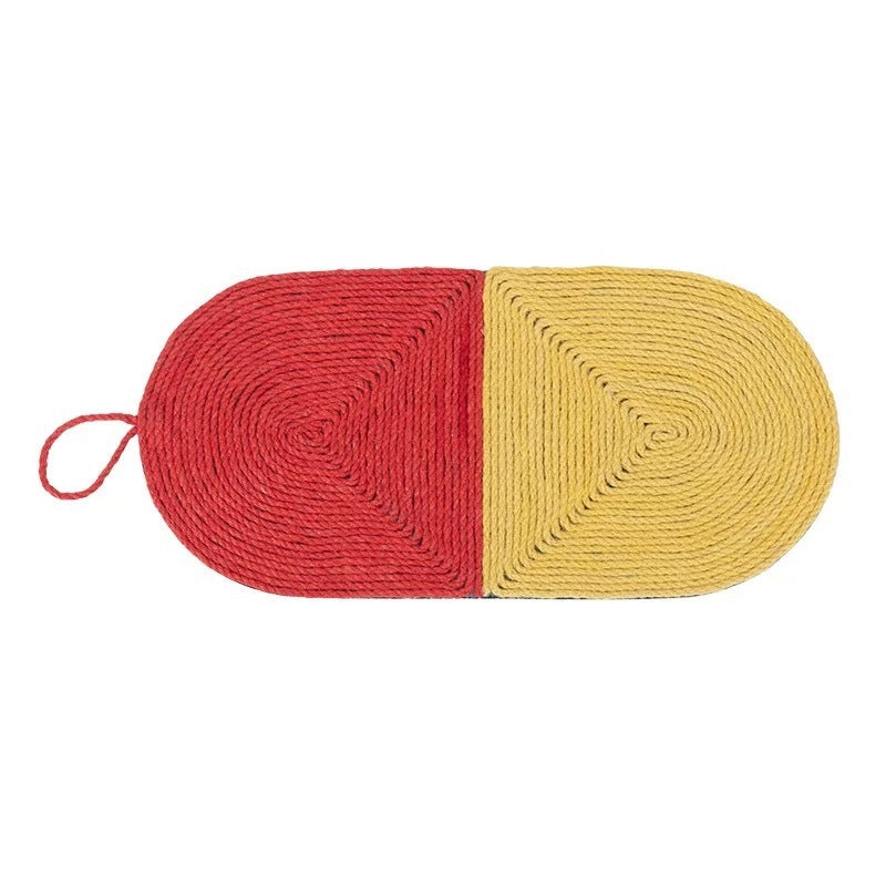 Cactus Shaped Cat Scratching Mat – Natural Sisal & Felt Cat Scratch Board for Claw Grinding, Furniture Protector, Durable & Cute Design