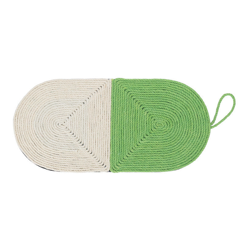 Cactus Shaped Cat Scratching Mat – Natural Sisal & Felt Cat Scratch Board for Claw Grinding, Furniture Protector, Durable & Cute Design