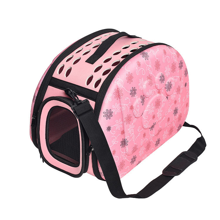 Foldable Pet Travel Backpack – Breathable & Stylish Carrier Bag for Cats and Large Dogs | Convenient Straddle Design for Outdoor & Airline Use