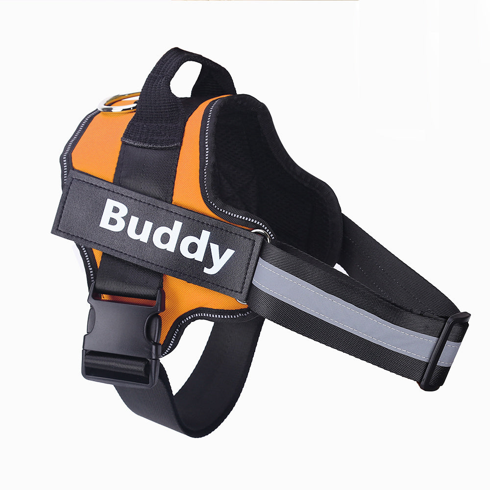 Personalized No-Pull Dog Harness – Custom Reflective Breathable Pet Vest for Small & Large Dogs