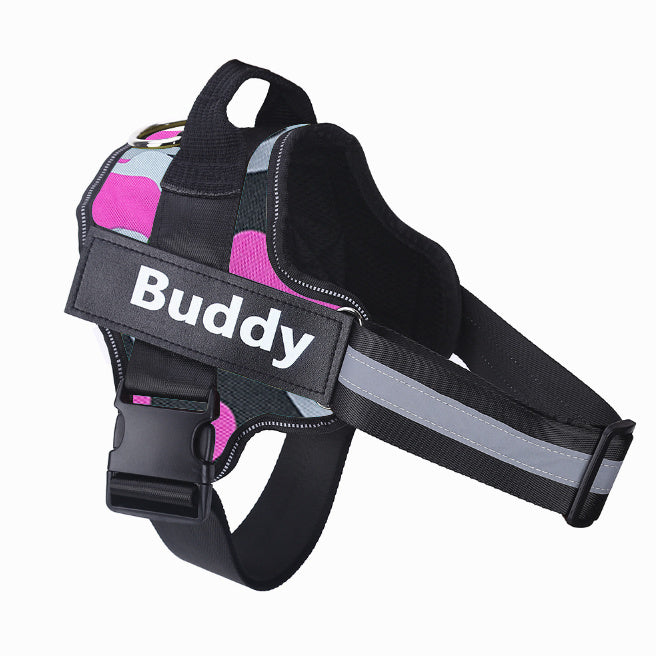 Personalized No-Pull Dog Harness – Custom Reflective Breathable Pet Vest for Small & Large Dogs