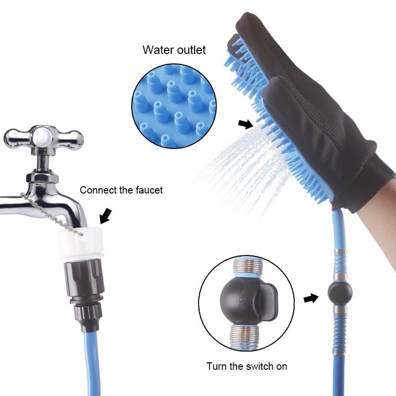 Handheld Pet Shower Head – Dog & Cat Bathing Sprayer Tool for Easy Grooming and Cleaning