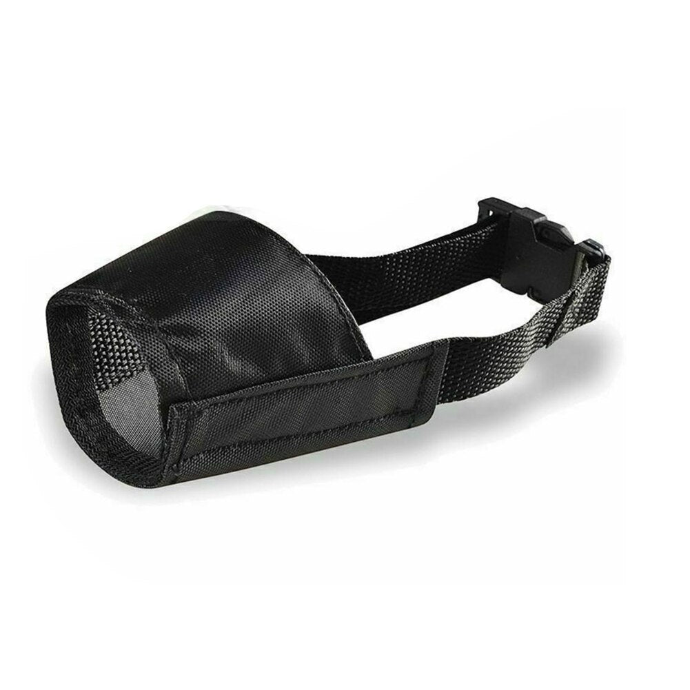 Adjustable Dog Muzzle – Soft Breathable Nylon Mouth Guard for Small, Medium & Large Dogs, Anti-Biting & Barking