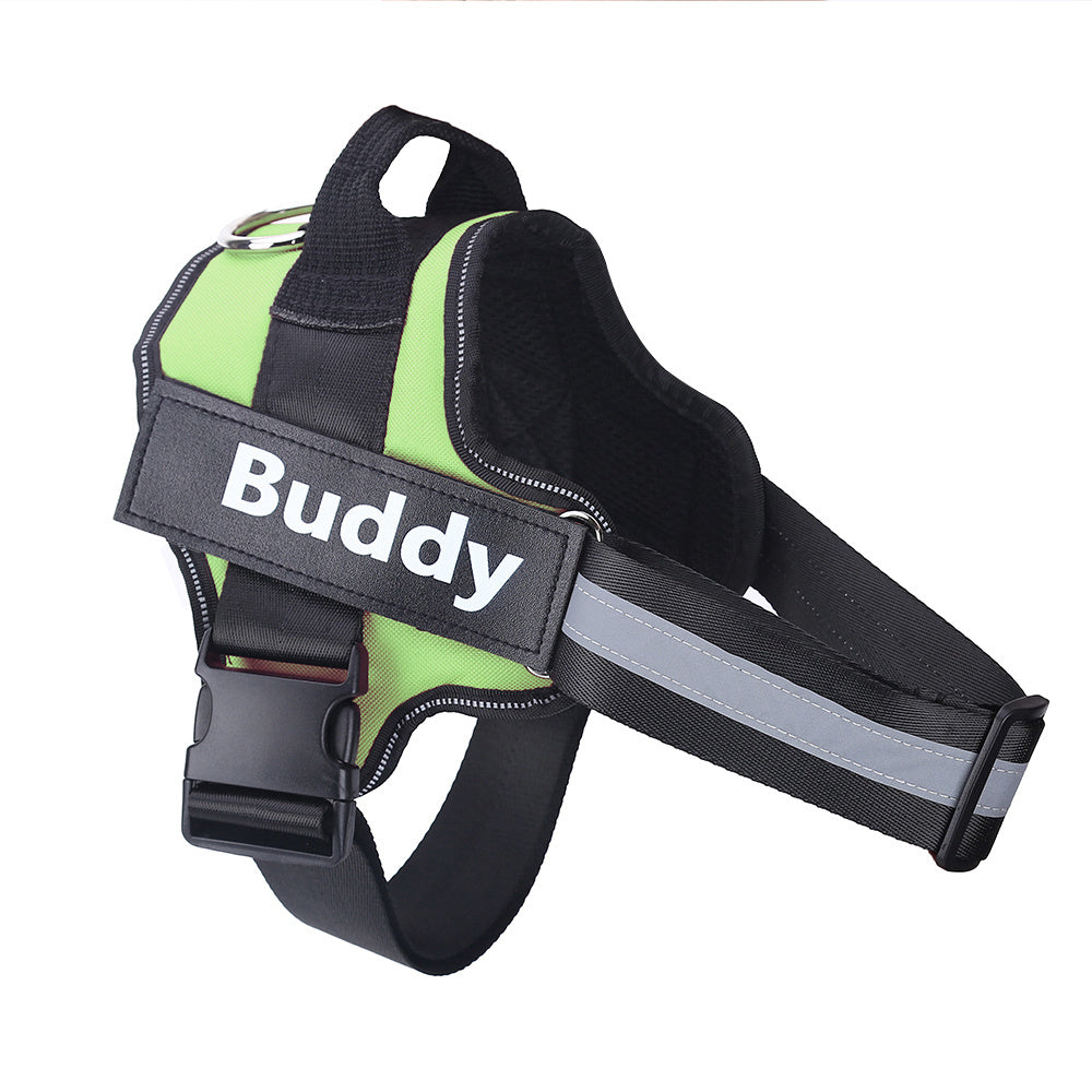 Personalized No-Pull Dog Harness – Custom Reflective Breathable Pet Vest for Small & Large Dogs