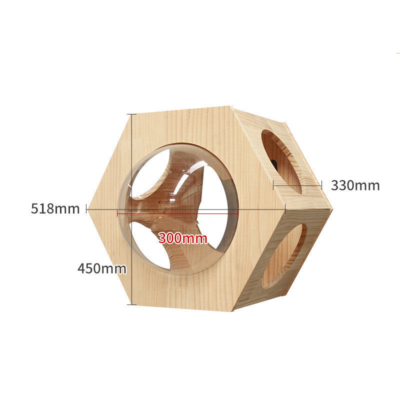 Wall Mounted Cat Climbing Shelf Set – Solid Wood Cat Wall Furniture with Platforms & Ladder, Space-Saving Cat Playground