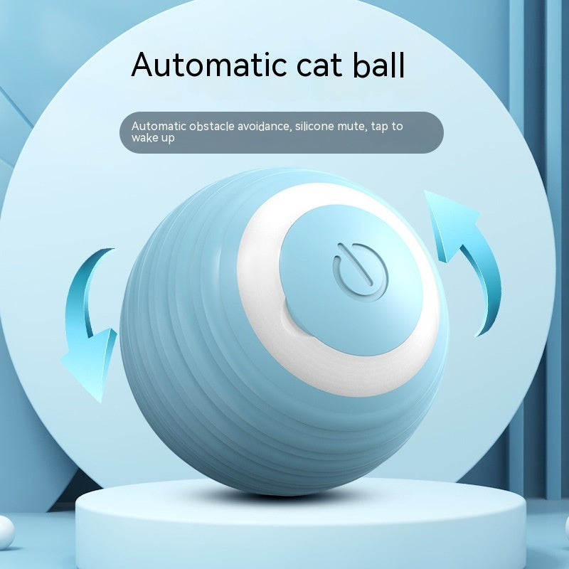 Automatic Bouncing Rolling Ball – Smart Self-Moving Cat Toy Ball for Indoor Cats & Kittens