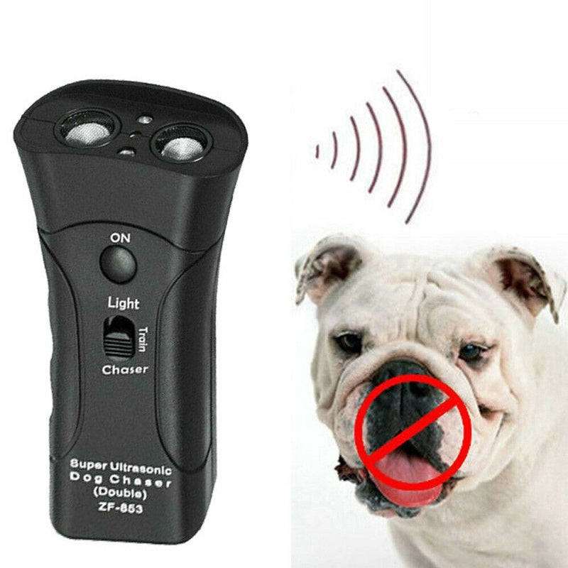 3-in-1 Anti Barking Dog Training Device – Ultrasonic Dog Repeller with LED Flashlight & Safe Pet Behavior Correction Tool