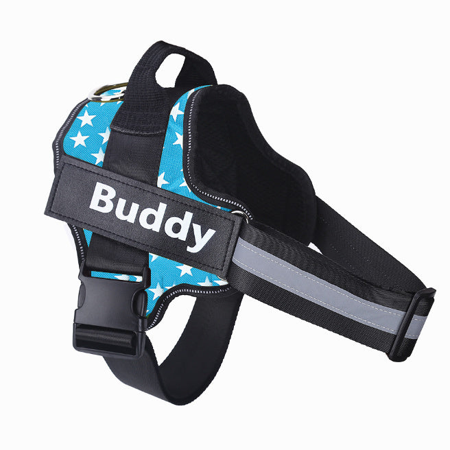 Personalized No-Pull Dog Harness – Custom Reflective Breathable Pet Vest for Small & Large Dogs
