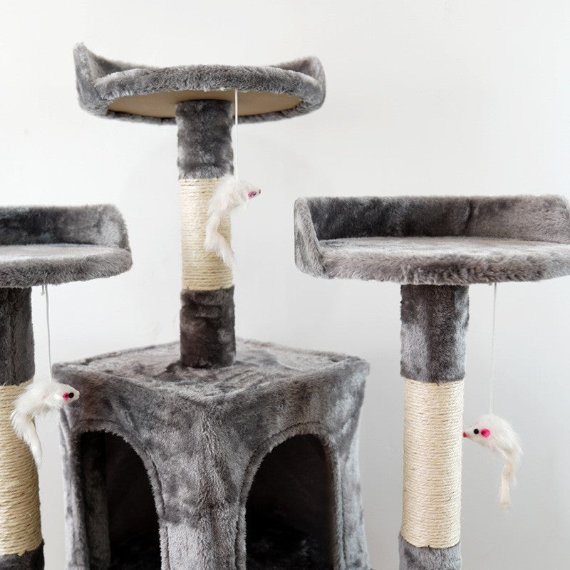 Large Multi-Level Cat Tree Tower – Heavy Duty Cat Climbing Frame with Sisal Scratching Posts & Jumping Platforms for Indoor Cats