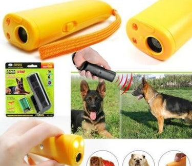 3-in-1 Anti Barking Dog Training Device – Ultrasonic Dog Repeller with LED Flashlight & Safe Pet Behavior Correction Tool