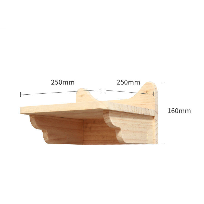 Wall Mounted Cat Climbing Shelf Set – Solid Wood Cat Wall Furniture with Platforms & Ladder, Space-Saving Cat Playground