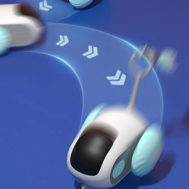 Remote Control Cat Toy Car – USB Charging Interactive Self-Moving Toy for Indoor Cats & Kittens