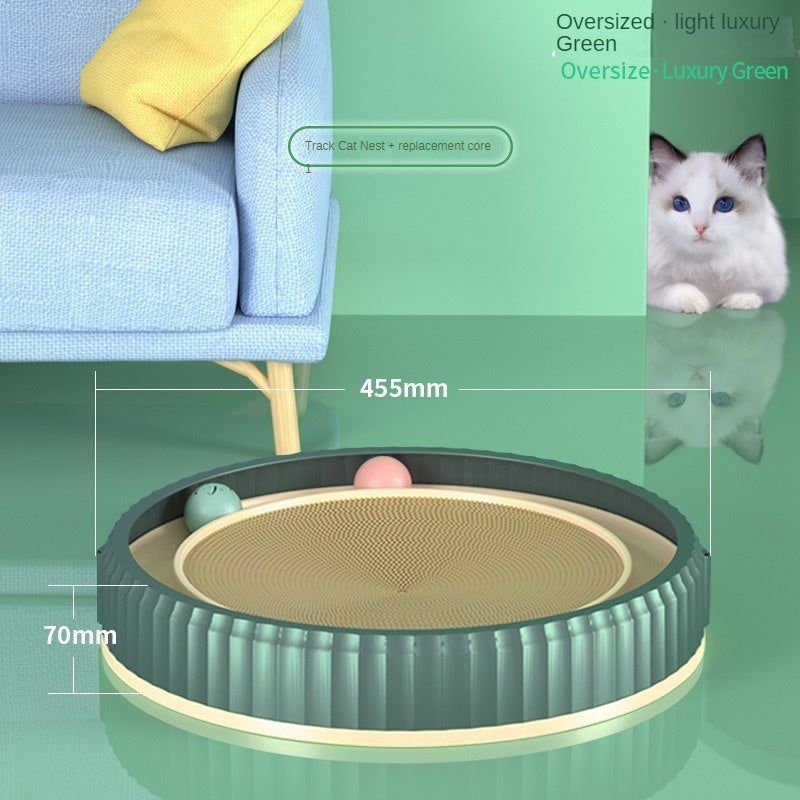Round Cat Scratching Board – Durable Anti-Scratch Claw Grinder, Wear-Resistant Pet Furniture Protector