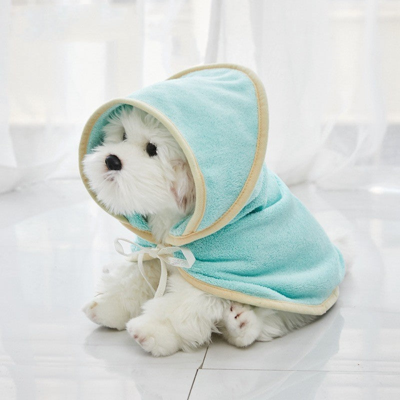 Microfiber Pet Bathrobe – Quick-Drying Absorbent Towel Coat for Dogs and Cats After Bath