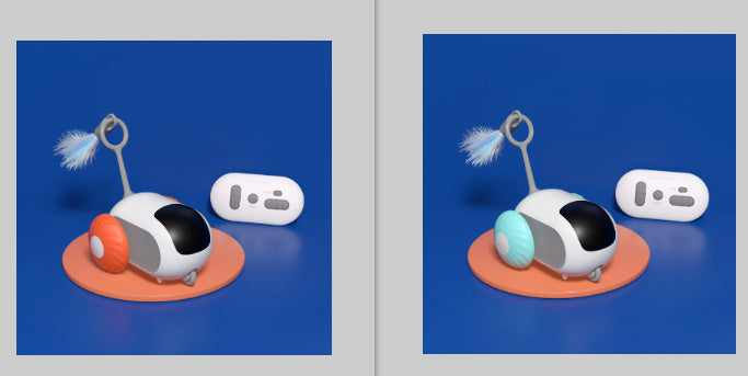 Remote Control Cat Toy Car – USB Charging Interactive Self-Moving Toy for Indoor Cats & Kittens