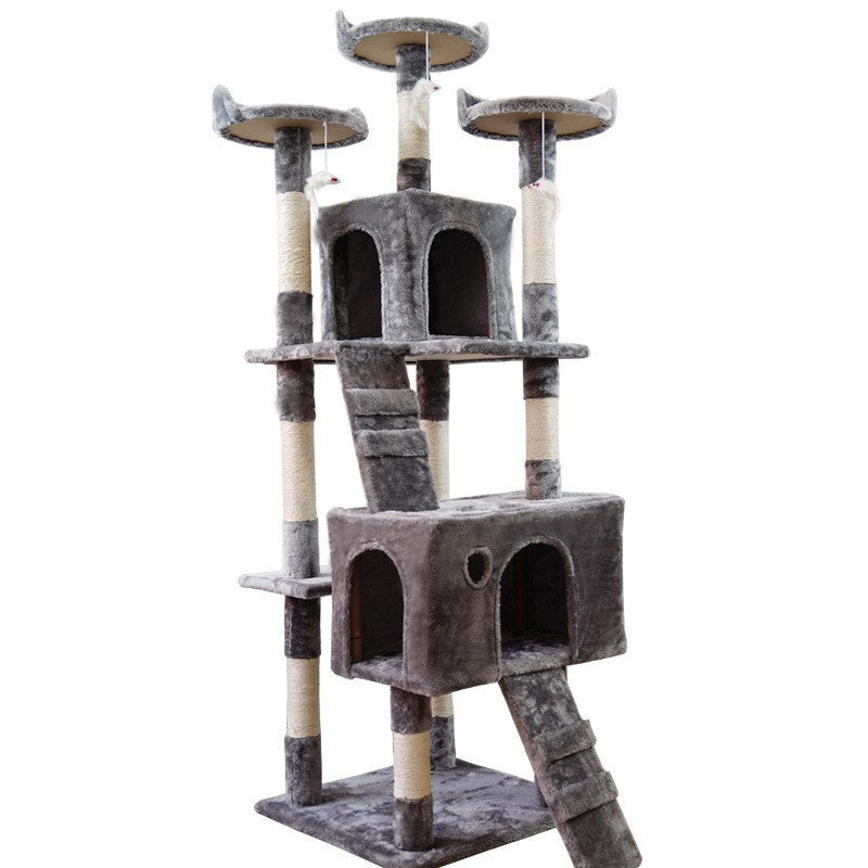 Large Multi-Level Cat Tree Tower – Heavy Duty Cat Climbing Frame with Sisal Scratching Posts & Jumping Platforms for Indoor Cats