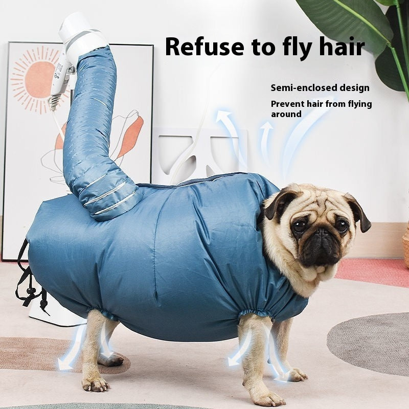 Automatic Pet Drying Bag with Quick-Dry Hair Dryer – Portable Grooming & Bathing Dryer for Dogs & Cats