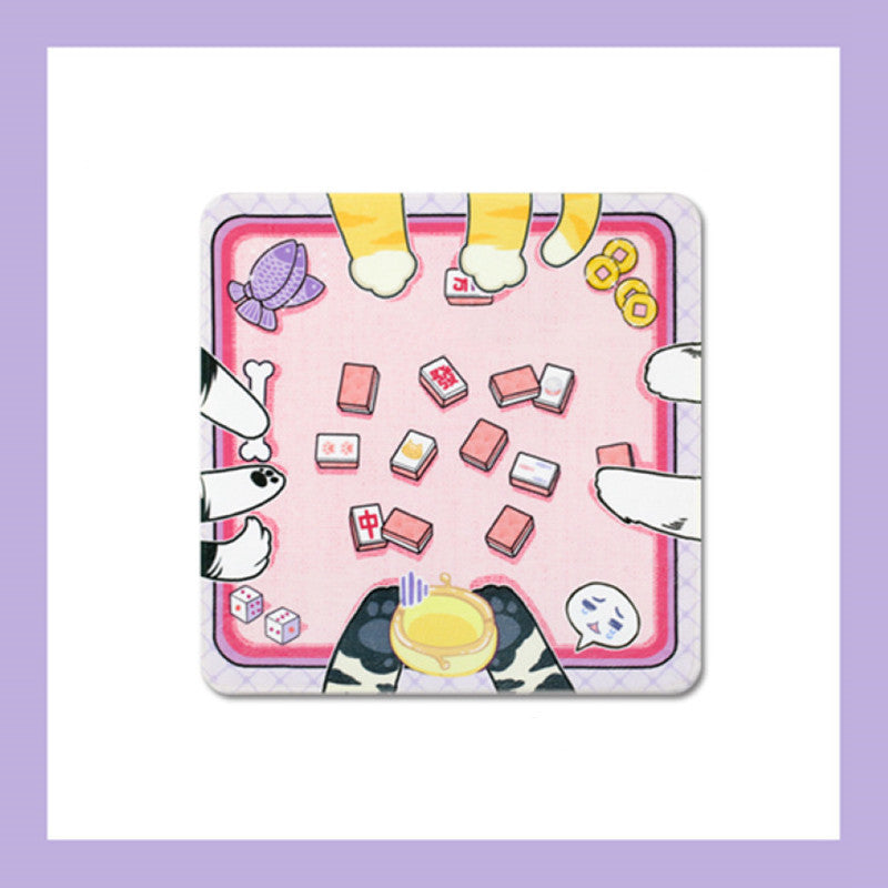 Cartoon Non-Slip Cat Mat – Soft & Warm Pet Sleeping Pad for Cages and Floors | Cute Anti-Skid Carpet for Cats & Small Pets