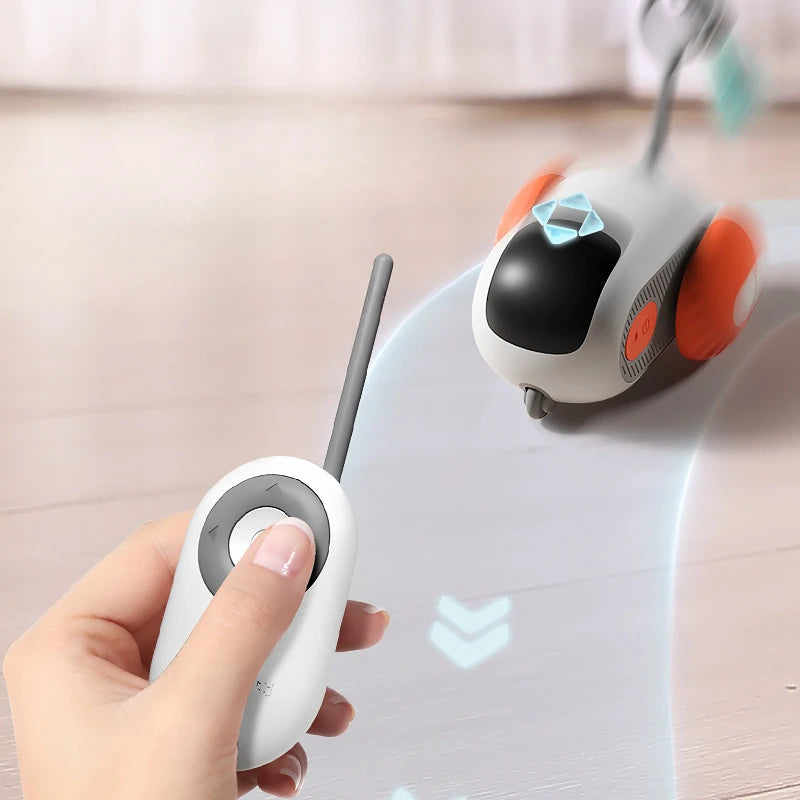 Remote Control Cat Toy Car – USB Charging Interactive Self-Moving Toy for Indoor Cats & Kittens