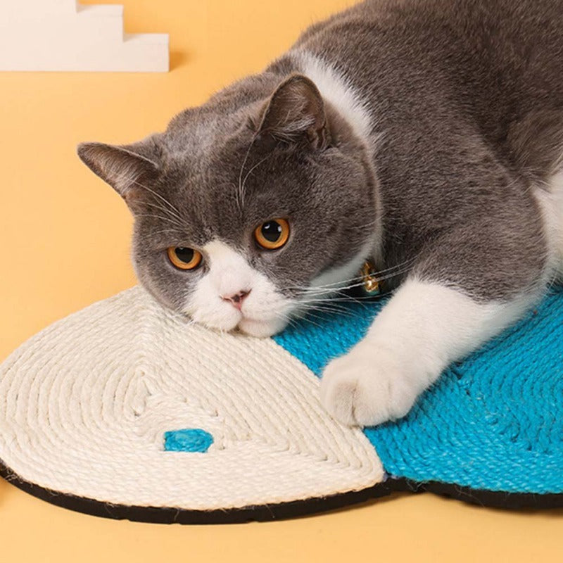 Cactus Shaped Cat Scratching Mat – Natural Sisal & Felt Cat Scratch Board for Claw Grinding, Furniture Protector, Durable & Cute Design