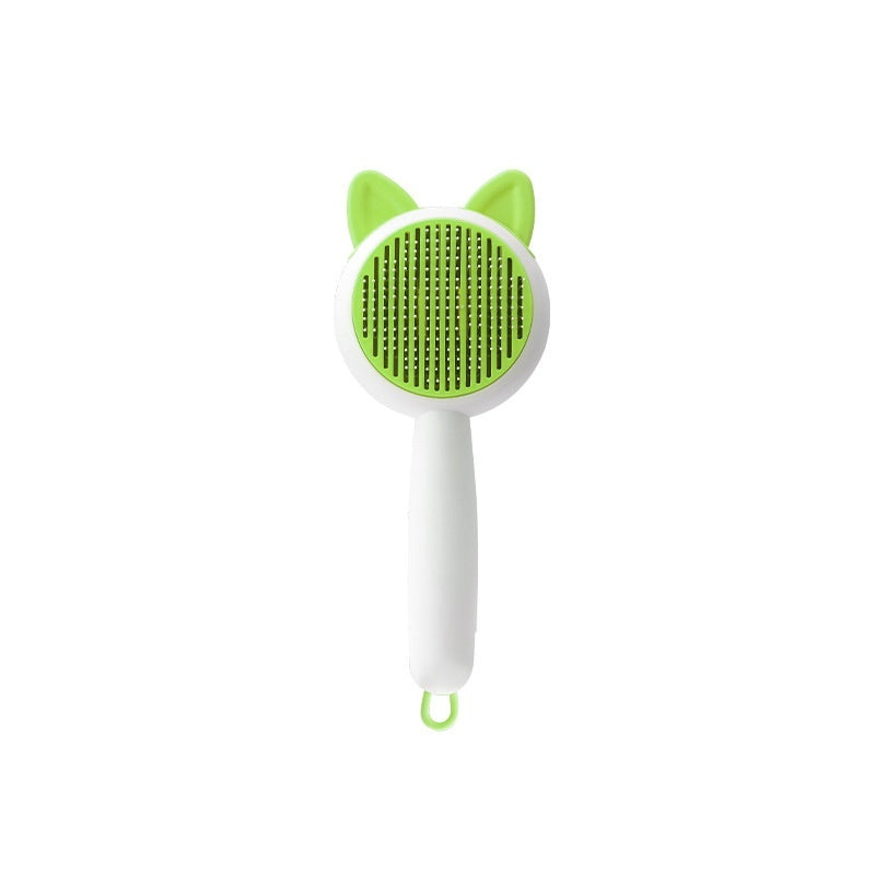 Self-Cleaning Pet Hair Remover Brush – Dematting Comb for Dogs & Cats, Grooming Tool for Shedding and Tangles