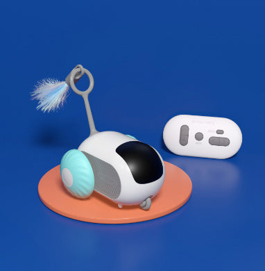 Remote Control Cat Toy Car – USB Charging Interactive Self-Moving Toy for Indoor Cats & Kittens