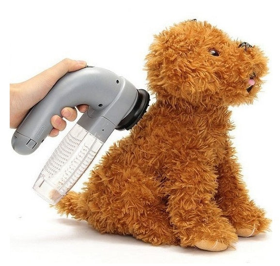 Electric Pet Hair Vacuum Cleaner – Portable Grooming Tool with Massage Function for Dogs & Cats