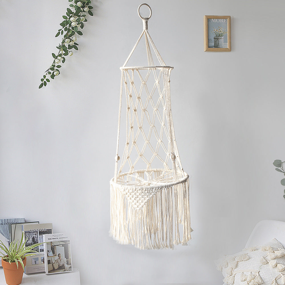 Macrame Cat Hammock – Handmade Hanging Pet Bed, Boho Wall Hanging Cat Swing for Small Pets, Unique Macrame Pet Gift
