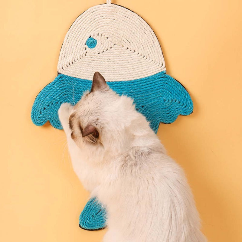 Cactus Shaped Cat Scratching Mat – Natural Sisal & Felt Cat Scratch Board for Claw Grinding, Furniture Protector, Durable & Cute Design