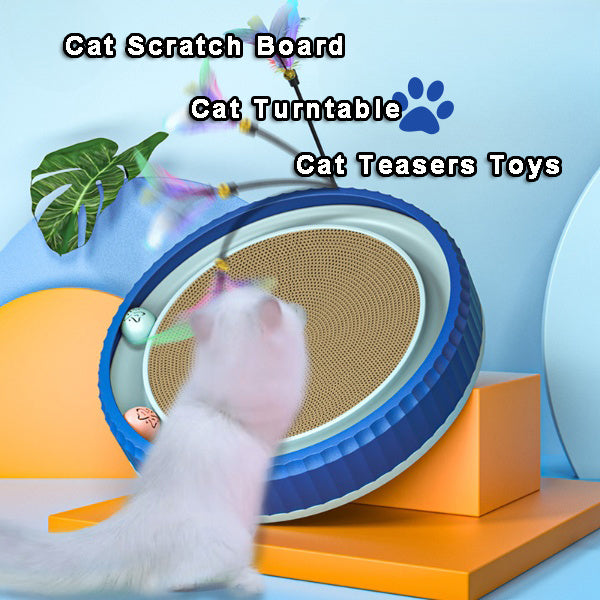Round Cat Scratching Board – Durable Anti-Scratch Claw Grinder, Wear-Resistant Pet Furniture Protector