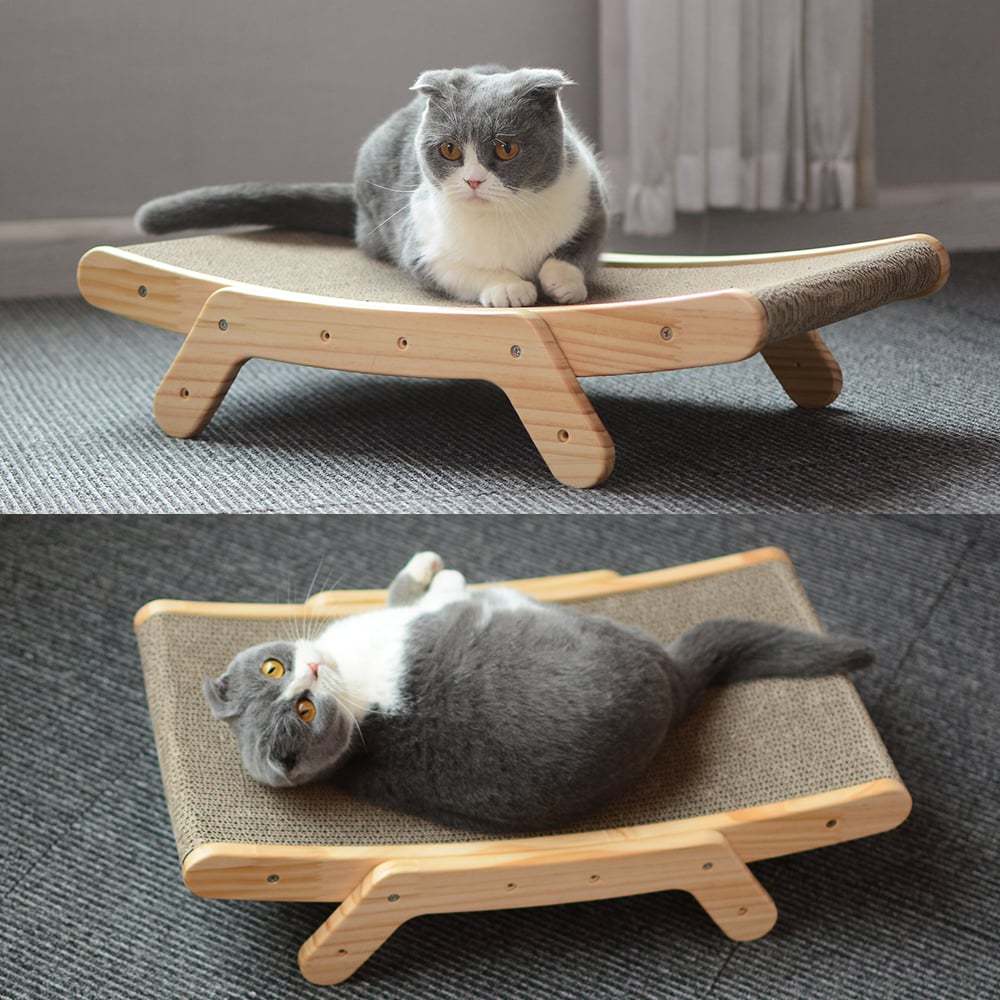 Transformable Vertical Cat Scratcher Bed – Corrugated Cardboard Claw Grinding Toy with Replaceable Core for Indoor Cats