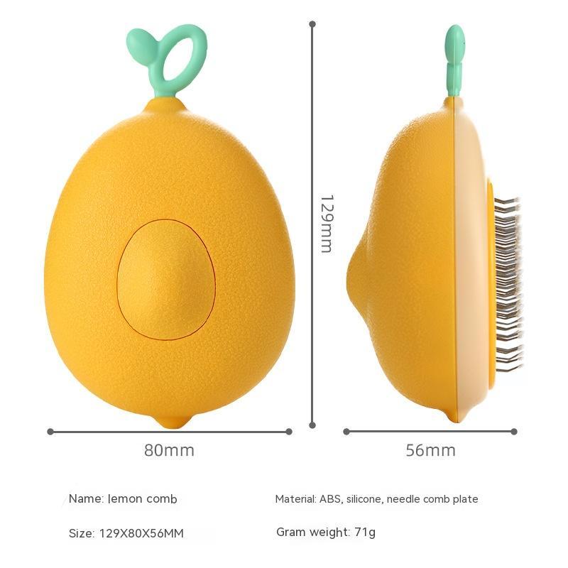 Avocado Shaped Pet Grooming Brush – Stainless Steel Needle Comb for Cats & Dogs, Hair Remover and Cleaning Tool