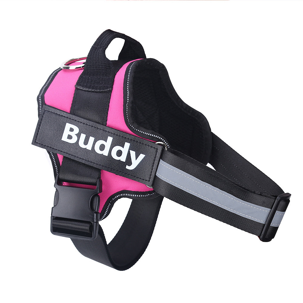 Personalized No-Pull Dog Harness – Custom Reflective Breathable Pet Vest for Small & Large Dogs