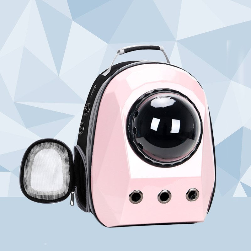 Breathable Cat & Dog Carrier Backpack – Portable Travel Space Capsule Pet Bag for Outdoor Transport