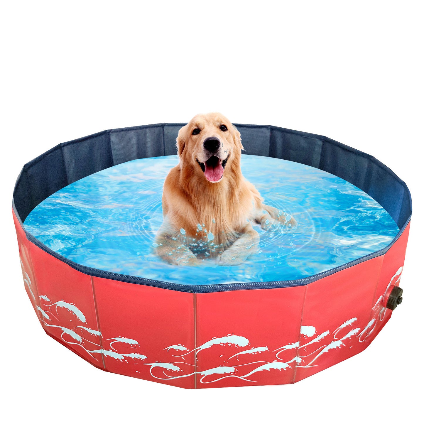 Foldable Dog Pool – Collapsible Pet Bath Tub for Dogs, Cats & Kids | Indoor & Outdoor Use
