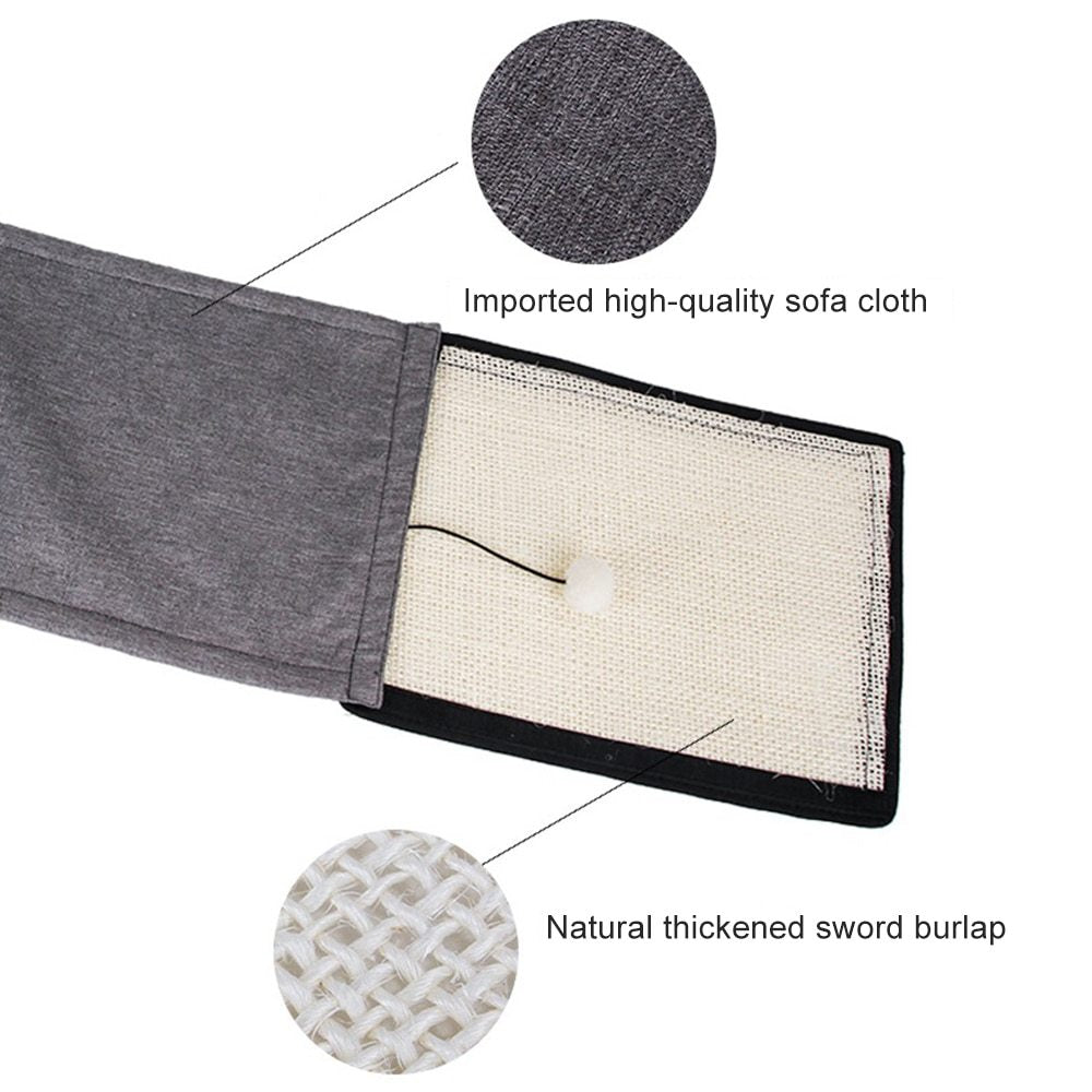 Sisal Cat Scratching Mat – Furniture Protector Pad for Table Legs & Sofa, Durable Cat Scratch Board for Indoor Cats