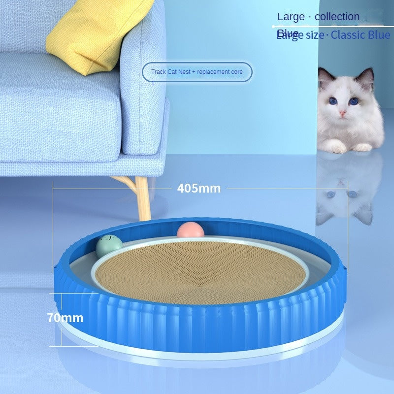 Round Cat Scratching Board – Durable Anti-Scratch Claw Grinder, Wear-Resistant Pet Furniture Protector