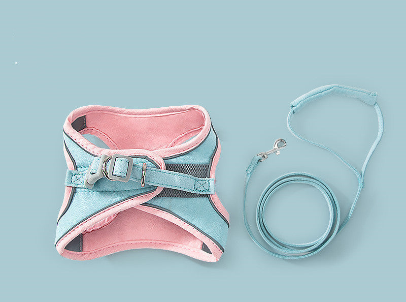 Cat Harness and Leash Set – Escape-Proof Chest Strap with Traction Rope for Indoor & Outdoor Cats