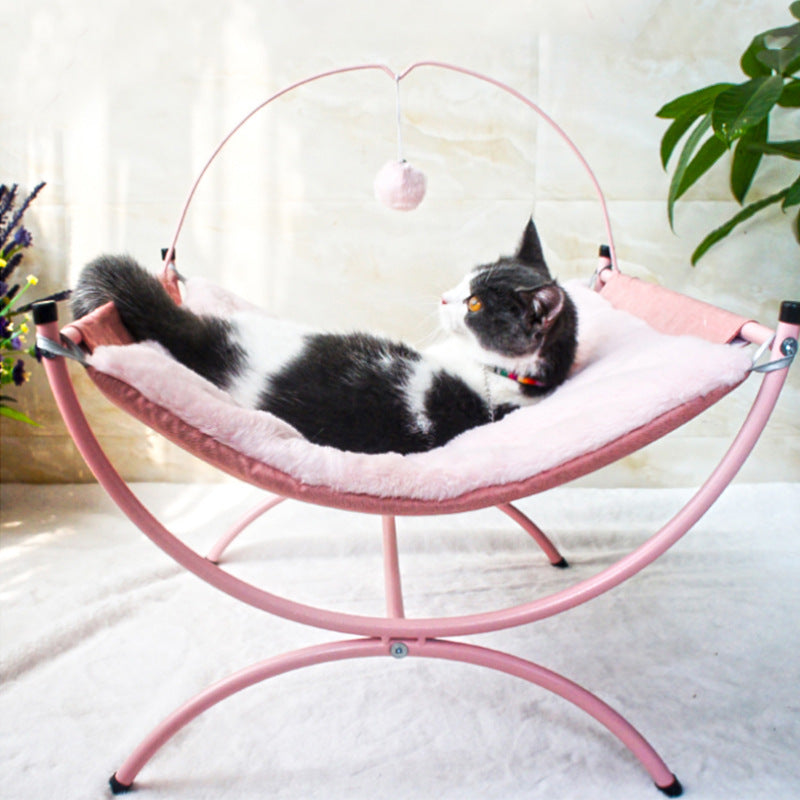 Four Seasons Universal Cat  Recliner CatFour Seasons Universal Cat Bed – Cozy Recliner Nest for Cats, Soft Washable Cat Lounger for All Seasons, Anti-Slip Bottom Pet Sofa Bed