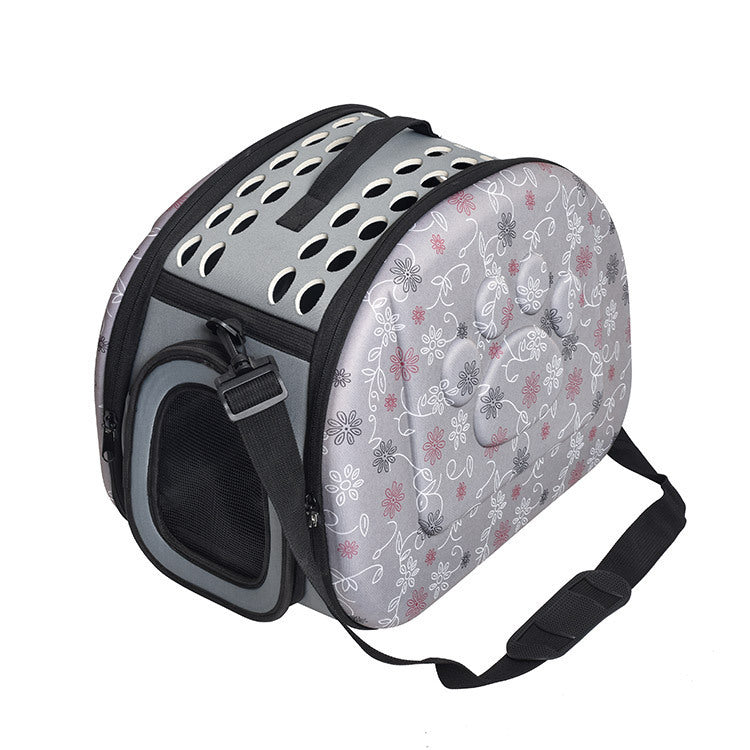 Foldable Pet Travel Backpack – Breathable & Stylish Carrier Bag for Cats and Large Dogs | Convenient Straddle Design for Outdoor & Airline Use
