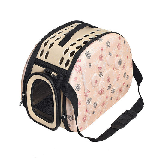 Foldable Pet Travel Backpack – Breathable & Stylish Carrier Bag for Cats and Large Dogs | Convenient Straddle Design for Outdoor & Airline Use