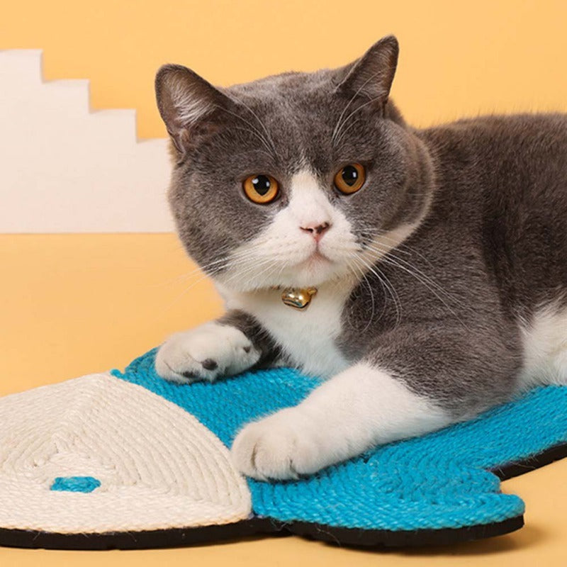 Cactus Shaped Cat Scratching Mat – Natural Sisal & Felt Cat Scratch Board for Claw Grinding, Furniture Protector, Durable & Cute Design