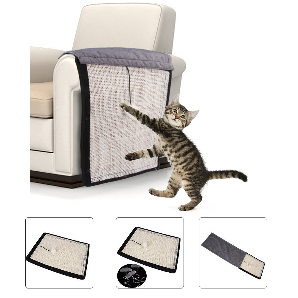 Sisal Cat Scratching Mat – Furniture Protector Pad for Table Legs & Sofa, Durable Cat Scratch Board for Indoor Cats
