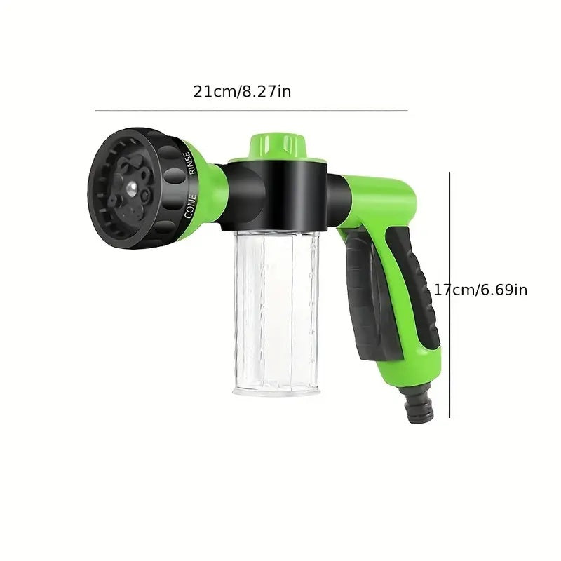 High-Pressure Pet Shower Sprayer with Grooming Brush – Dog Bath Hose for Outdoor Use, Car Wash, Flower Watering