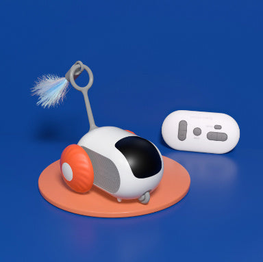 Remote Control Cat Toy Car – USB Charging Interactive Self-Moving Toy for Indoor Cats & Kittens
