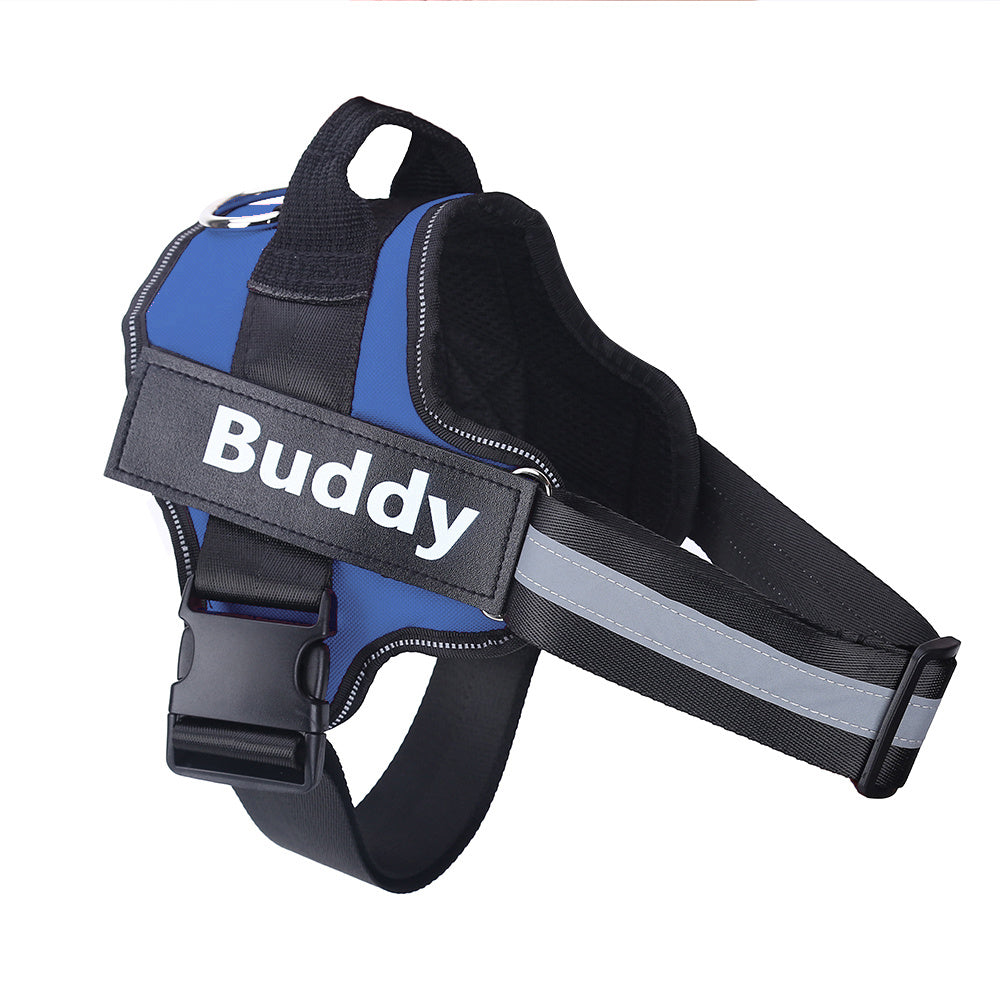 Personalized No-Pull Dog Harness – Custom Reflective Breathable Pet Vest for Small & Large Dogs
