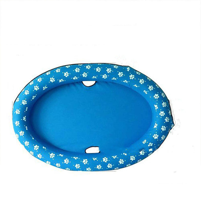 Inflatable Dog Pool Hammock – Pet Floating Bed for Summer Swimming, Floating Ring for Cats & Dogs