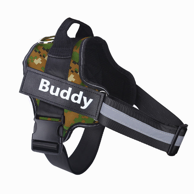 Personalized No-Pull Dog Harness – Custom Reflective Breathable Pet Vest for Small & Large Dogs