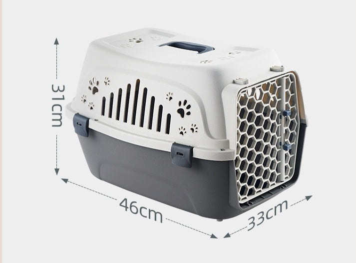 Portable Pet Travel Carrier – Cat Air Box & Dog Cage for Small and Medium Pets | Secure & Ventilated Outing Bag for Dogs and Cats