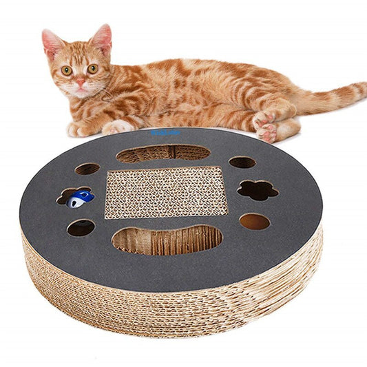 Corrugated Cardboard Cat Scratcher – Durable Cat Scratch Board Toy for Claw Grinding & Interactive Play